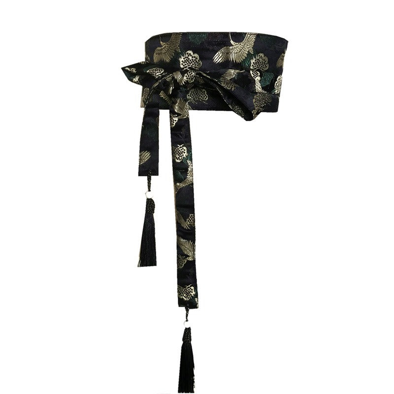 cinturon obi pajaro celeste