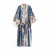 kimono azul japonesa