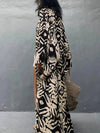 Kimono largo estampado