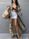 Kimono largo estampado