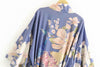 azul saten kimono