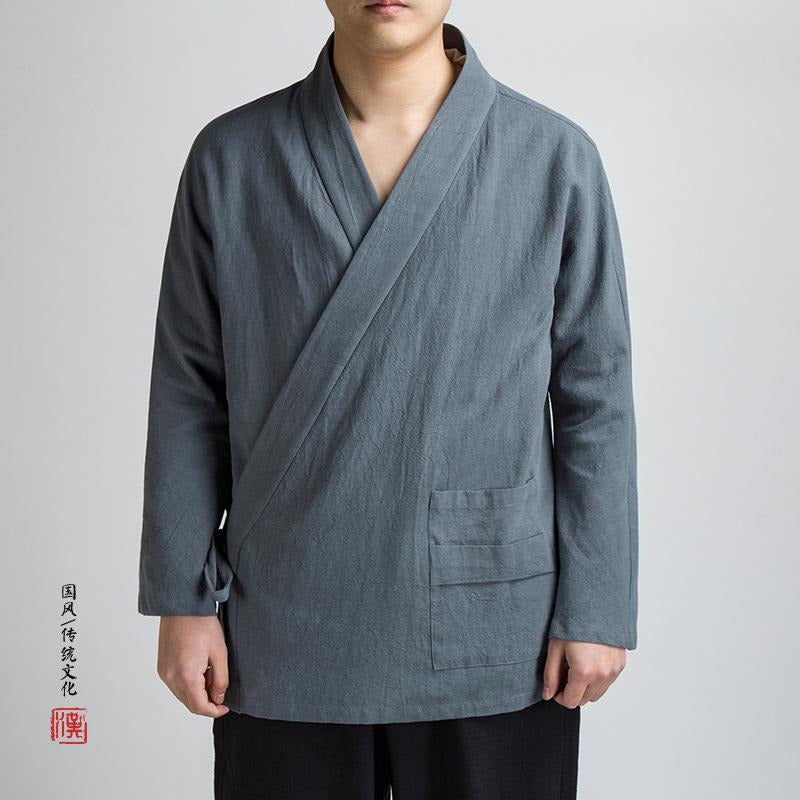 kimono gris hombre