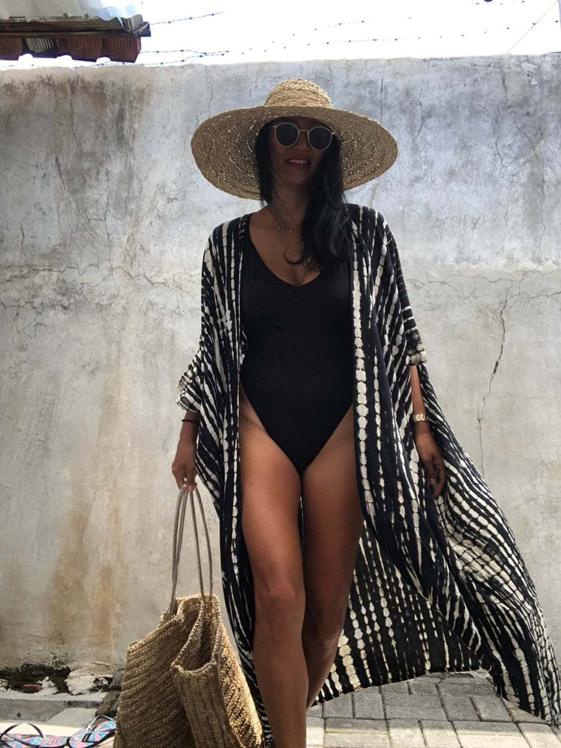 kimono playa mujer zara