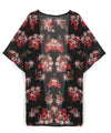 Floral print kimono mujer