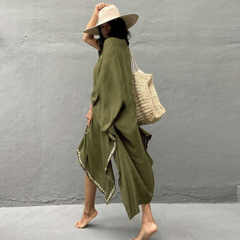 kimono bordado playa