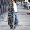 kimono de leopardo gris