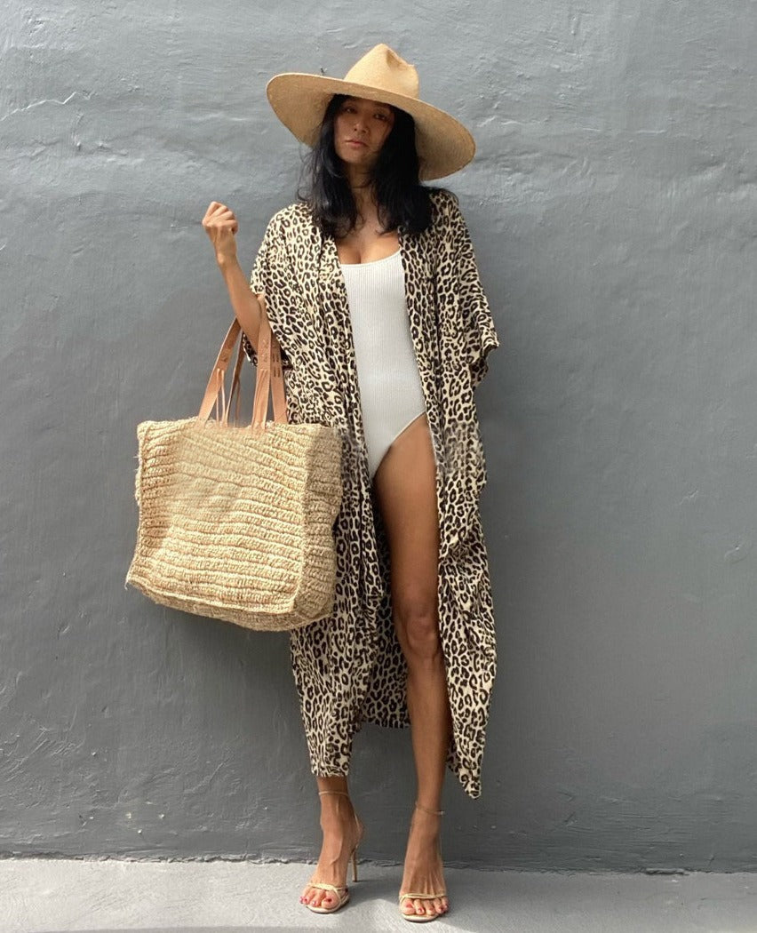 kimono leopardato playa