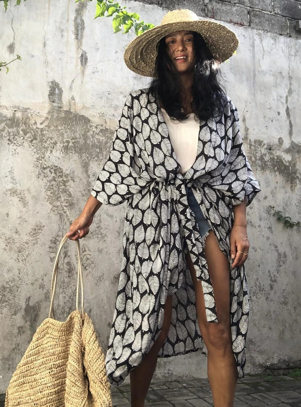 kimono mujer verano playa