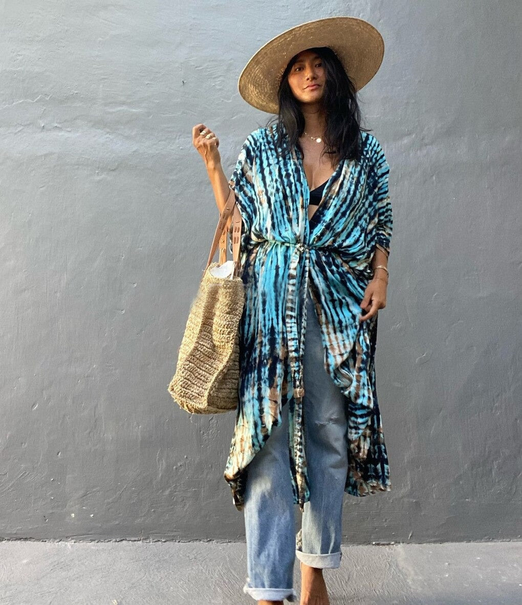 tie dye kimono