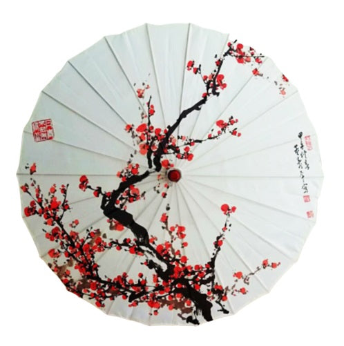 Paraguas de flores japonesas