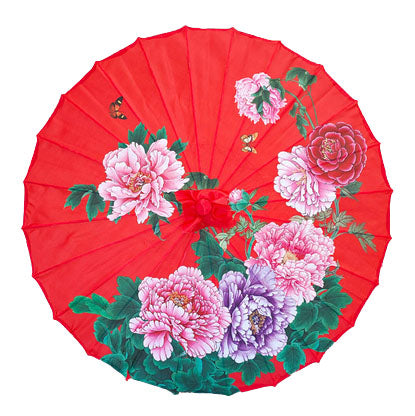 Paraguas de flores silvestres japonesas