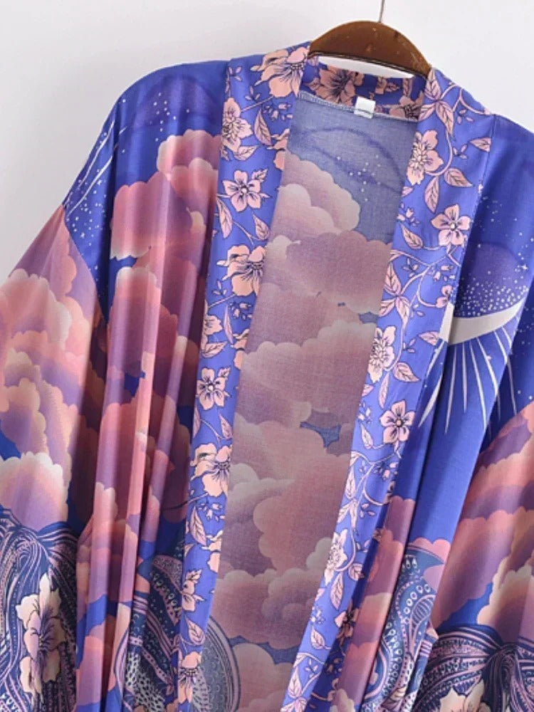 Kimono mujer floral