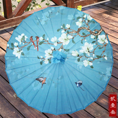 Sombrilla japonesa azul