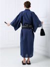 kimono azul marino