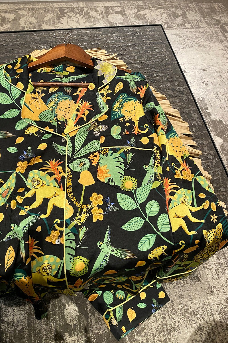 conjunto kimono y pantalon fiesta