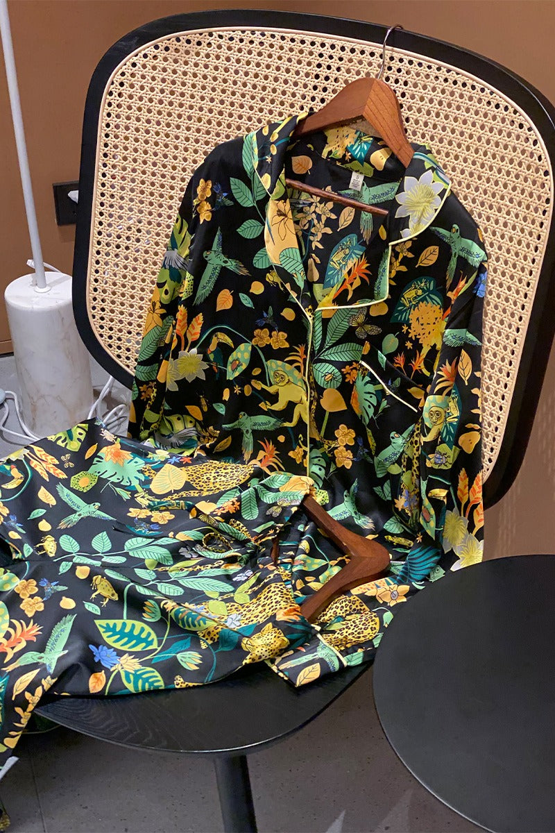 conjunto kimono y pantalon fiesta