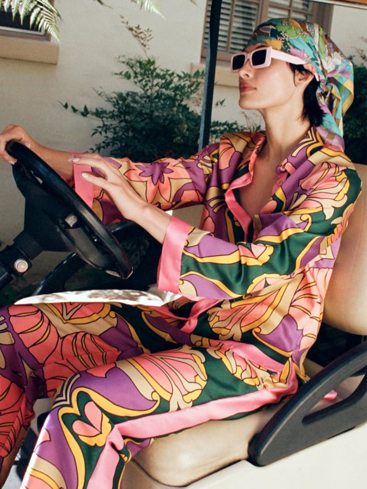 Conjunto pantalón y kimono boda