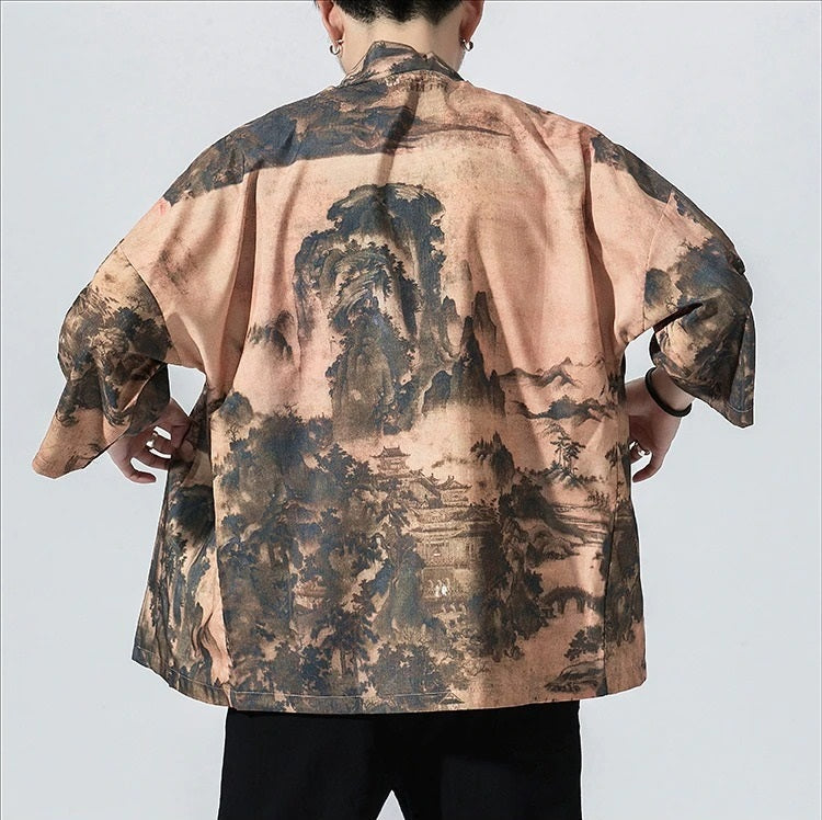 kimono marron streetstyle