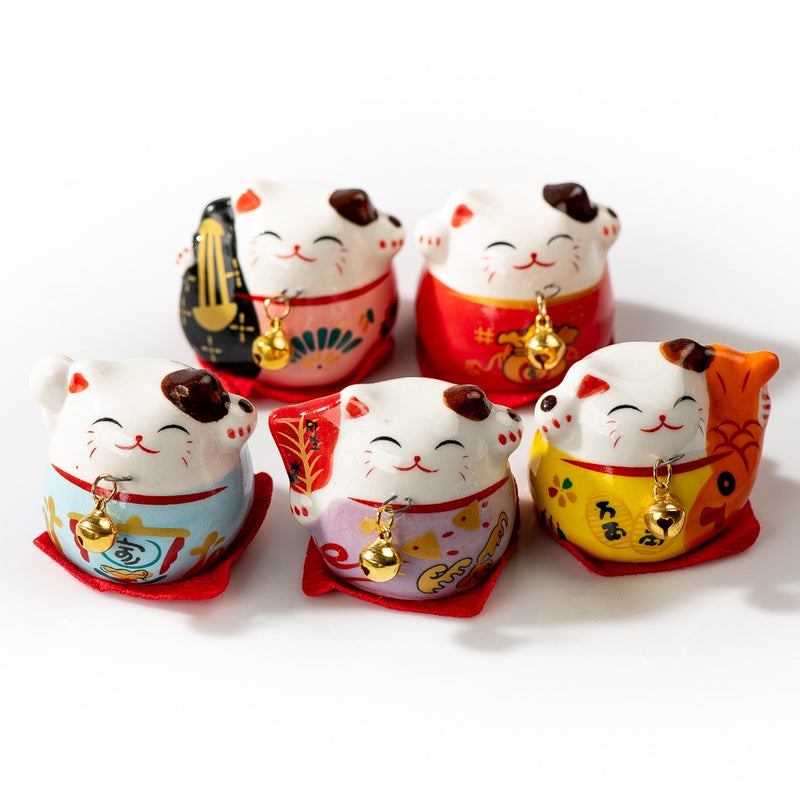 Bol à riz chat japonais Kawai -Maneki Neko violet 11.5cm céramique Bol à riz chat japonais Kawai -Maneki Neko violet 11.5cm céramique