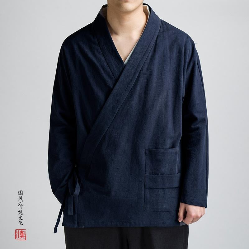 navy blue kimono 